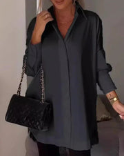 Oversized Lapel Button Shirt